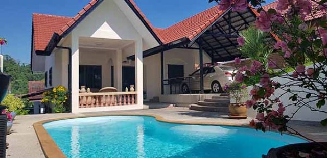 6A111474 ให้เช่า Pool villa 3 ห้องนอน 3 ห้องน้ำ พื้นที่ 45 ตรว.